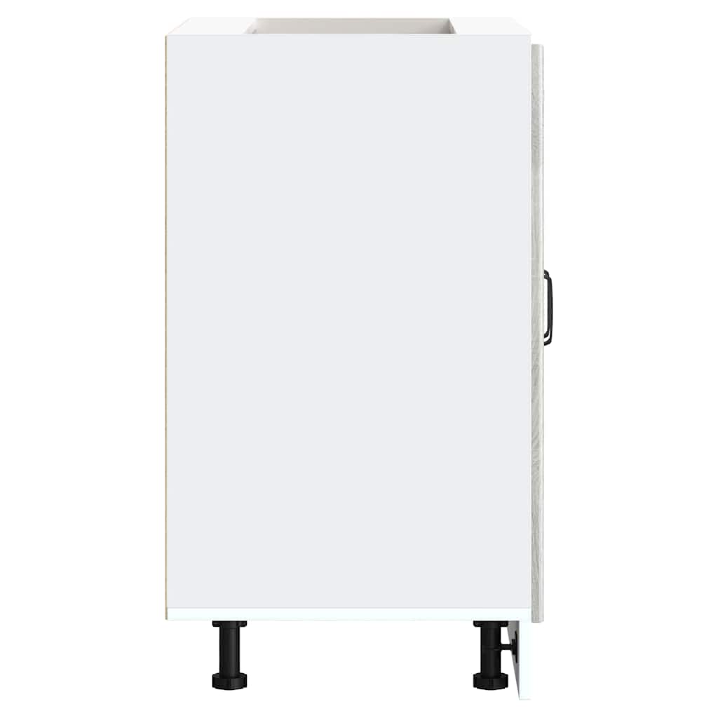 Diskbänk underskåp grå sonoma 60x46x81,5 cm konstruerat trä