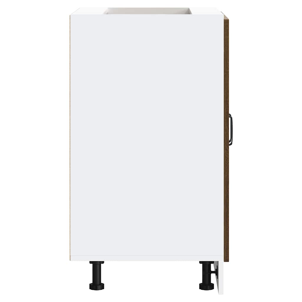 Diskbänk underskåp Kalmar brun ek 60x46x81,5 cm konstruerat trä