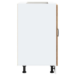 Diskbänk underskåp åldrat trä 60x46x81,5 cm konstruerat trä