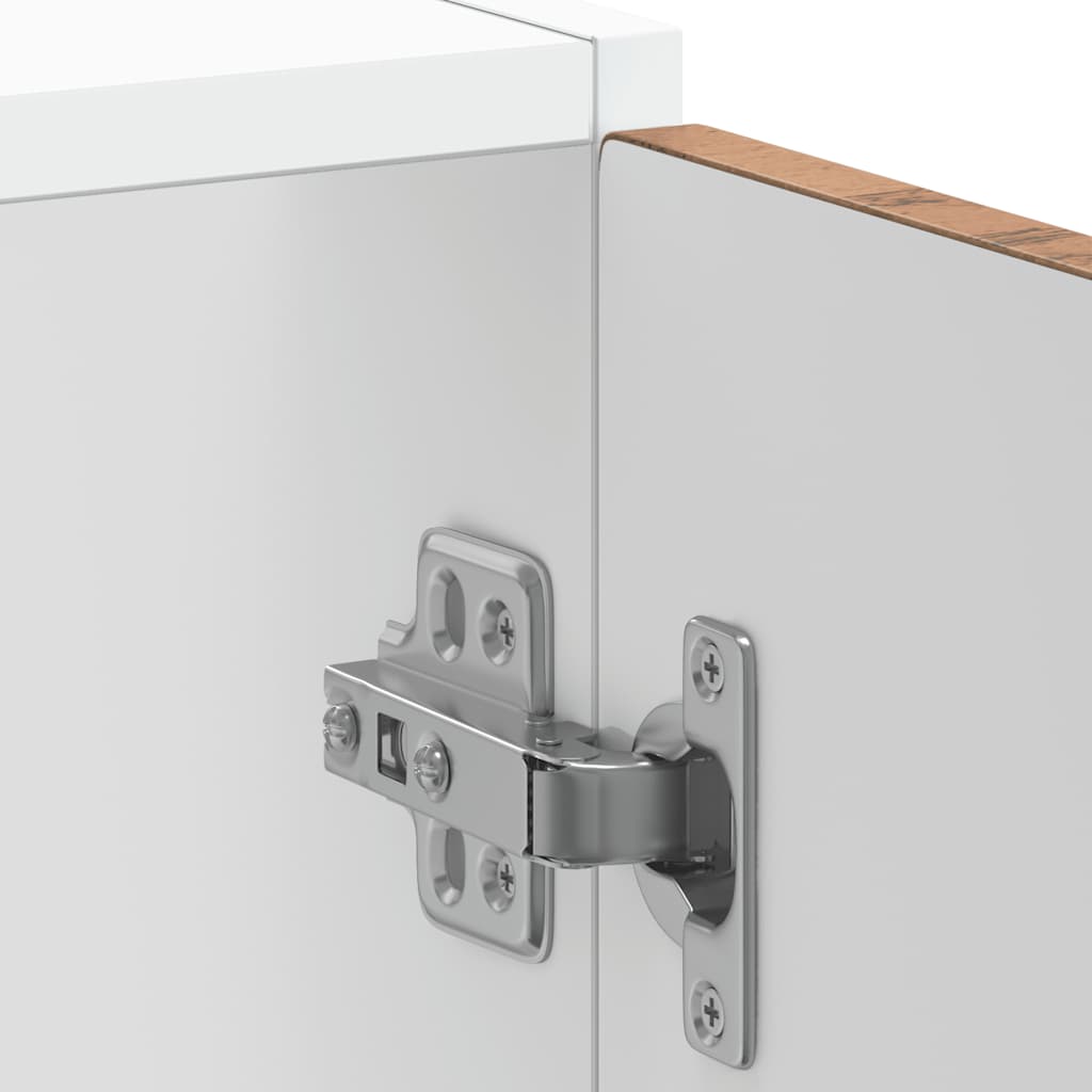 Diskbänk underskåp åldrat trä 60x46x81,5 cm konstruerat trä