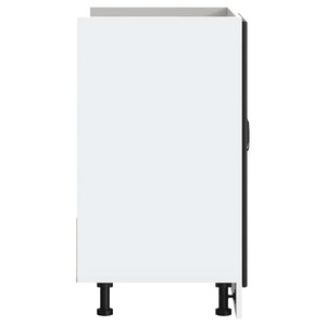 Diskbänk underskåp Kalmar svart 80x46x81,5 cm konstruerat trä