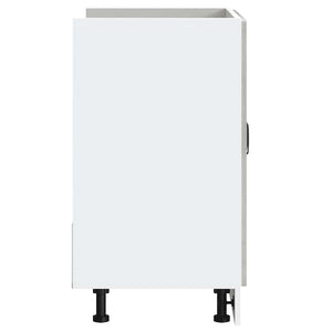 Diskbänk underskåp betonggrå 80x46x81,5 cm konstruerat trä