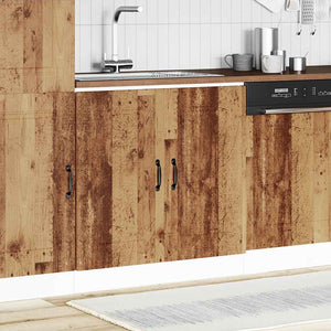 Diskbänk underskåp åldrat trä 80x46x81,5 cm konstruerat trä