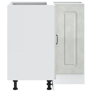 Hörnbänkskåp till köket Kalmar betonggrå konstruerat trä