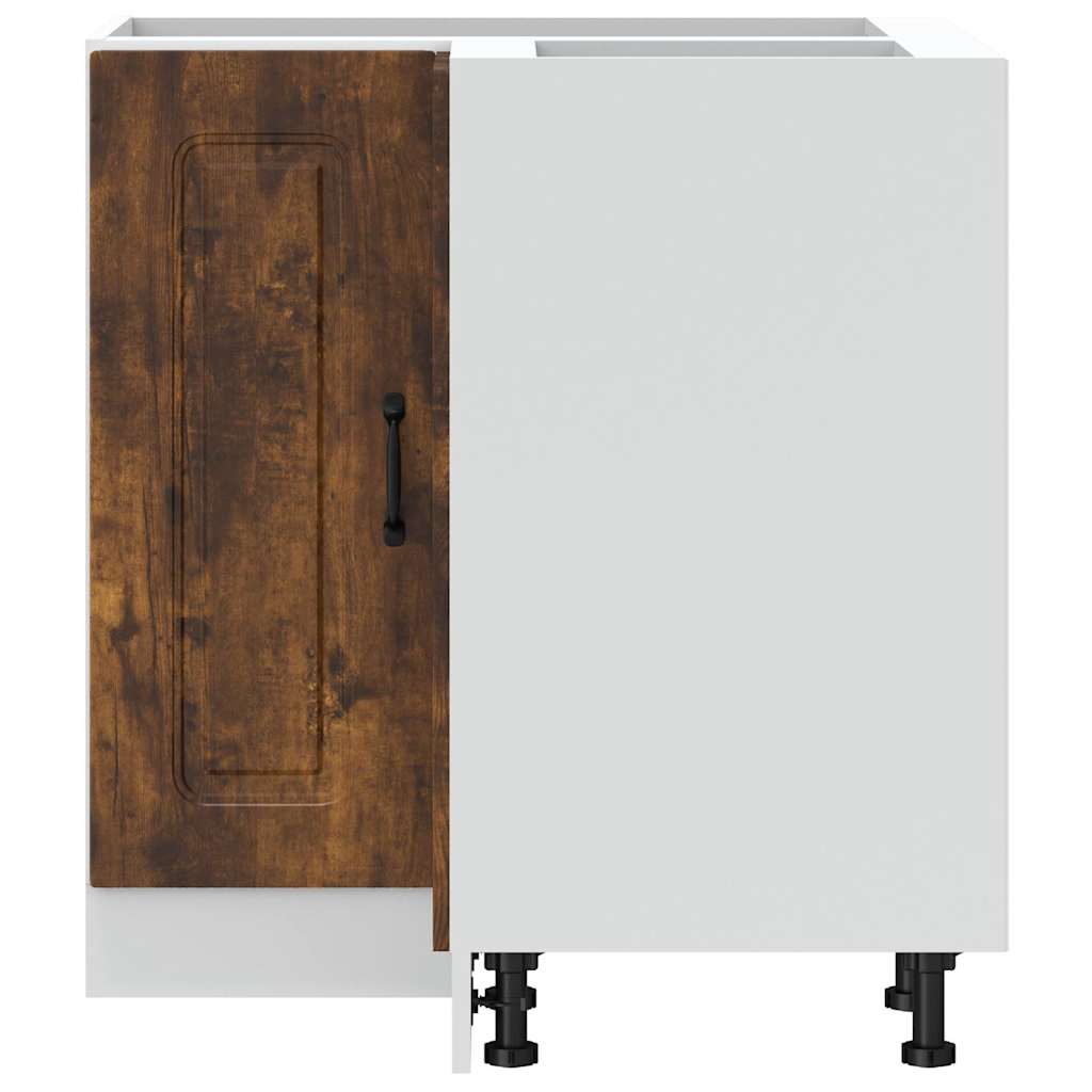 Hörnbänkskåp till köket Kalmar rökfärgad ek konstruerat trä