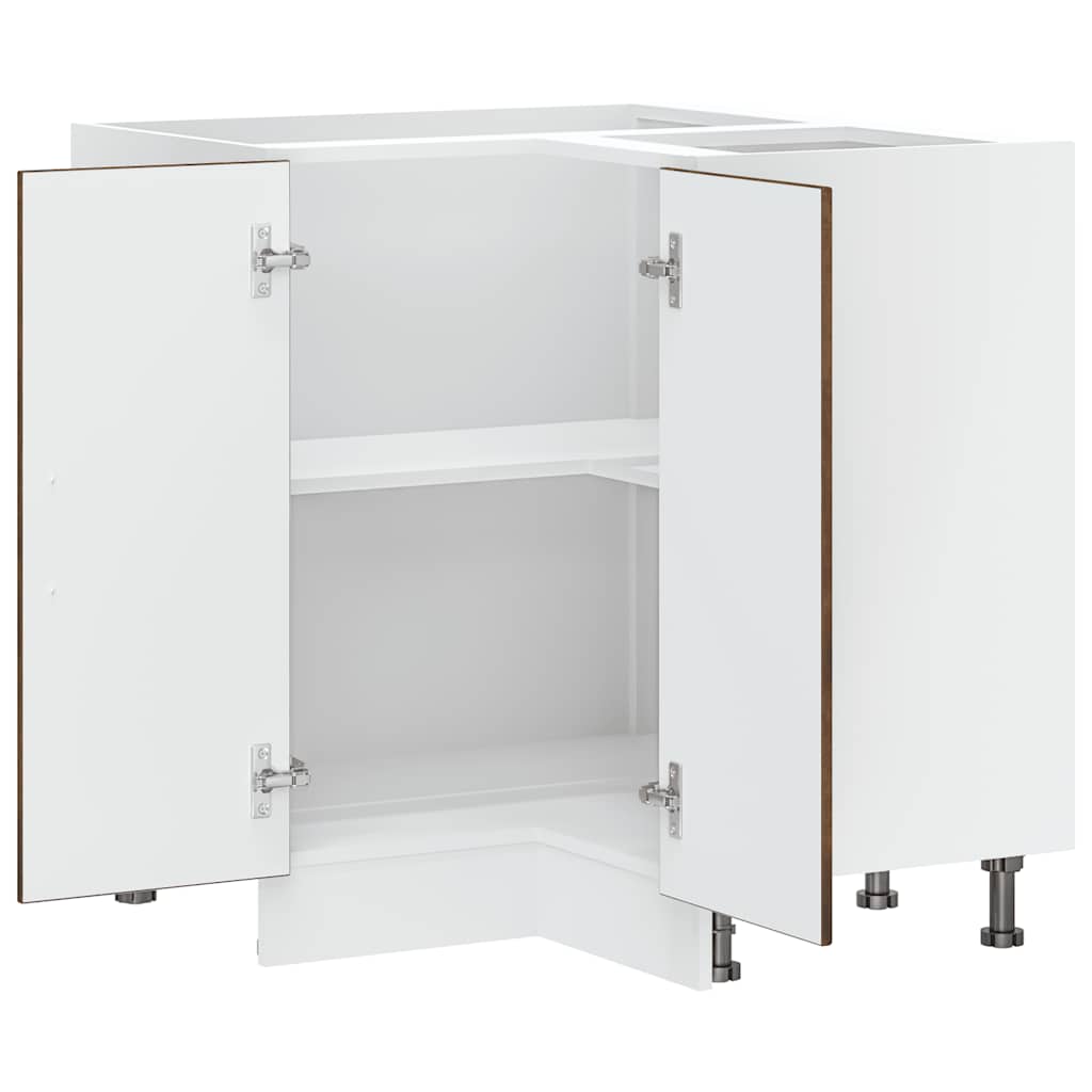 Hörnbänkskåp till köket Kalmar rökfärgad ek konstruerat trä