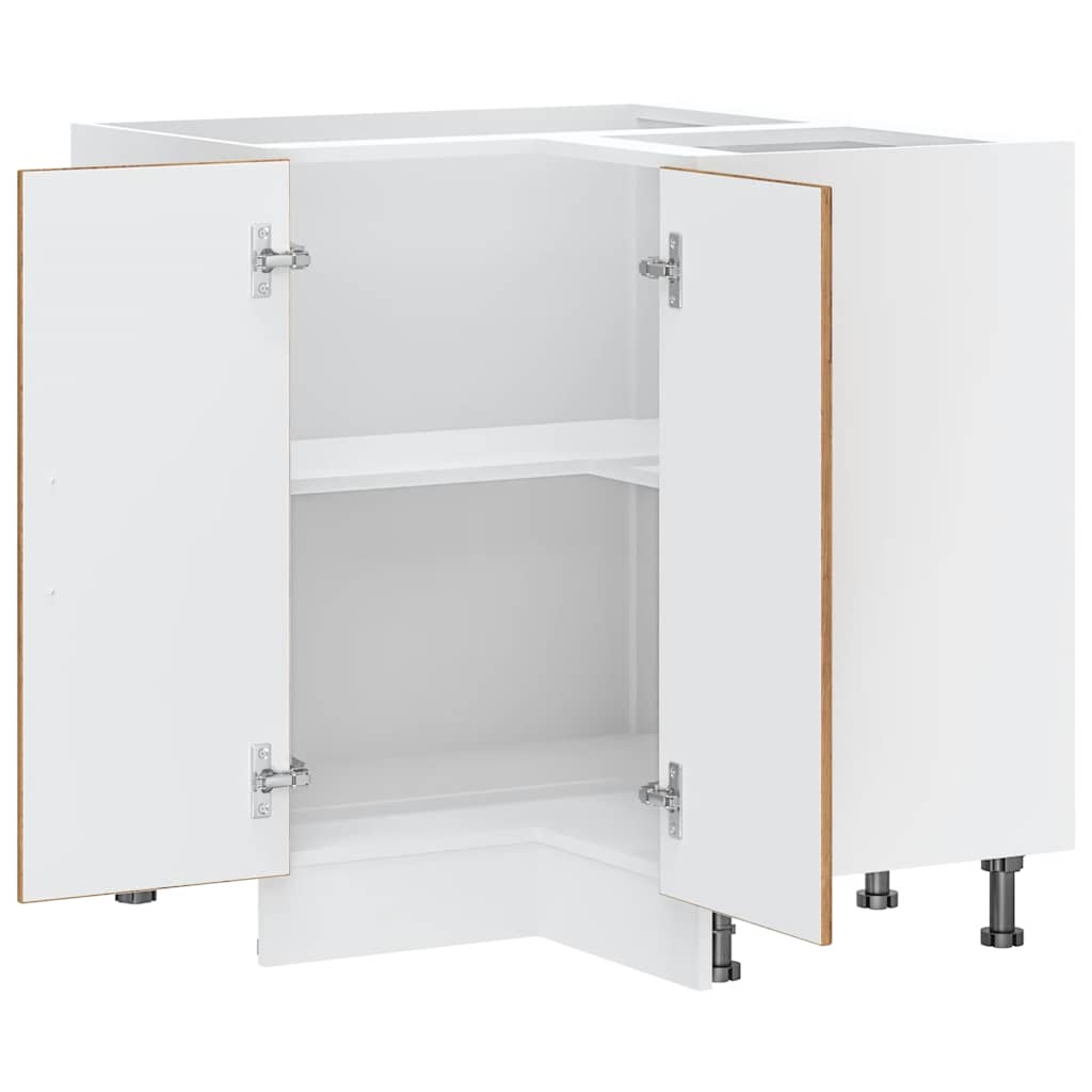 Hörnbänkskåp till köket Kalmar åldrat trä konstruerat trä