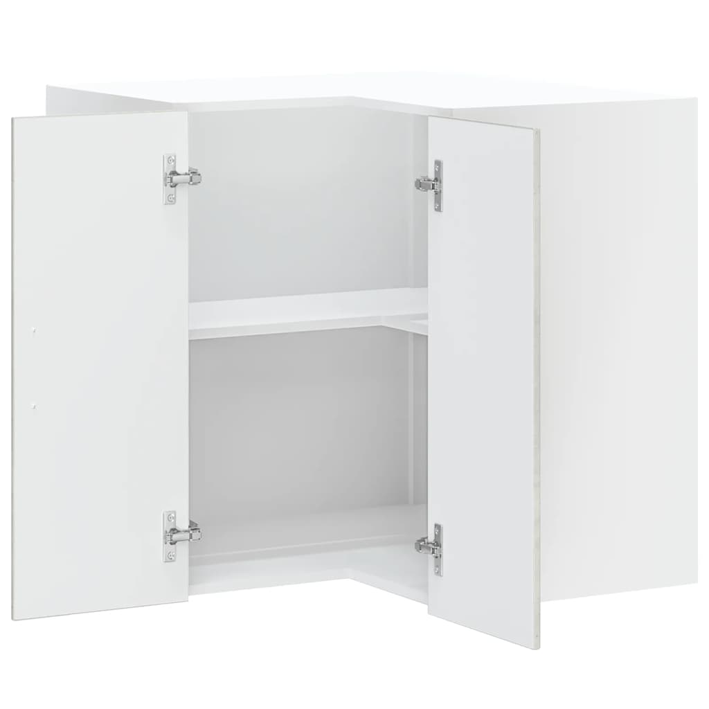 Vägghörnskåp för kök Kalmar betonggrå konstruerat trä