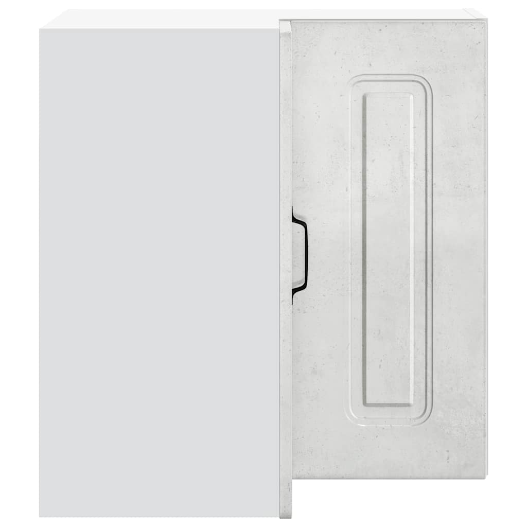 Vägghörnskåp för kök Kalmar betonggrå konstruerat trä