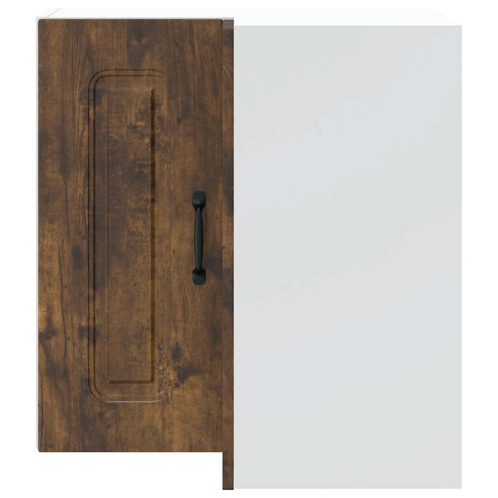 Vägghörnskåp för kök Kalmar rökfärgad ek konstruerat trä