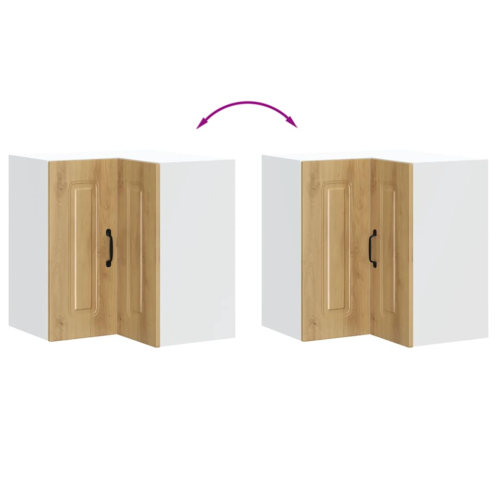 Vägghörnskåp för kök Kalmar artisan ek konstruerat trä