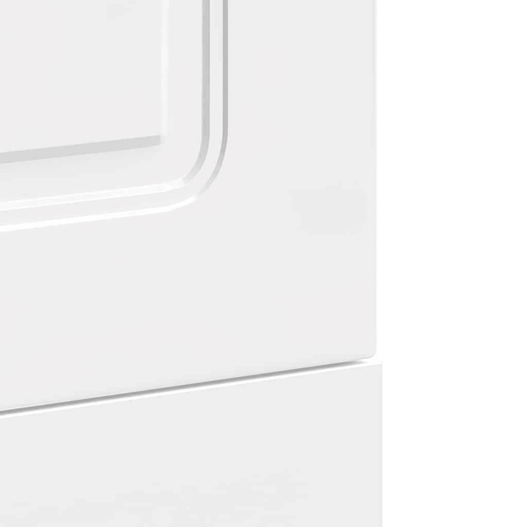 Diskmaskinspanel högglans vit 45x1,5x67 cm konstruerat trä