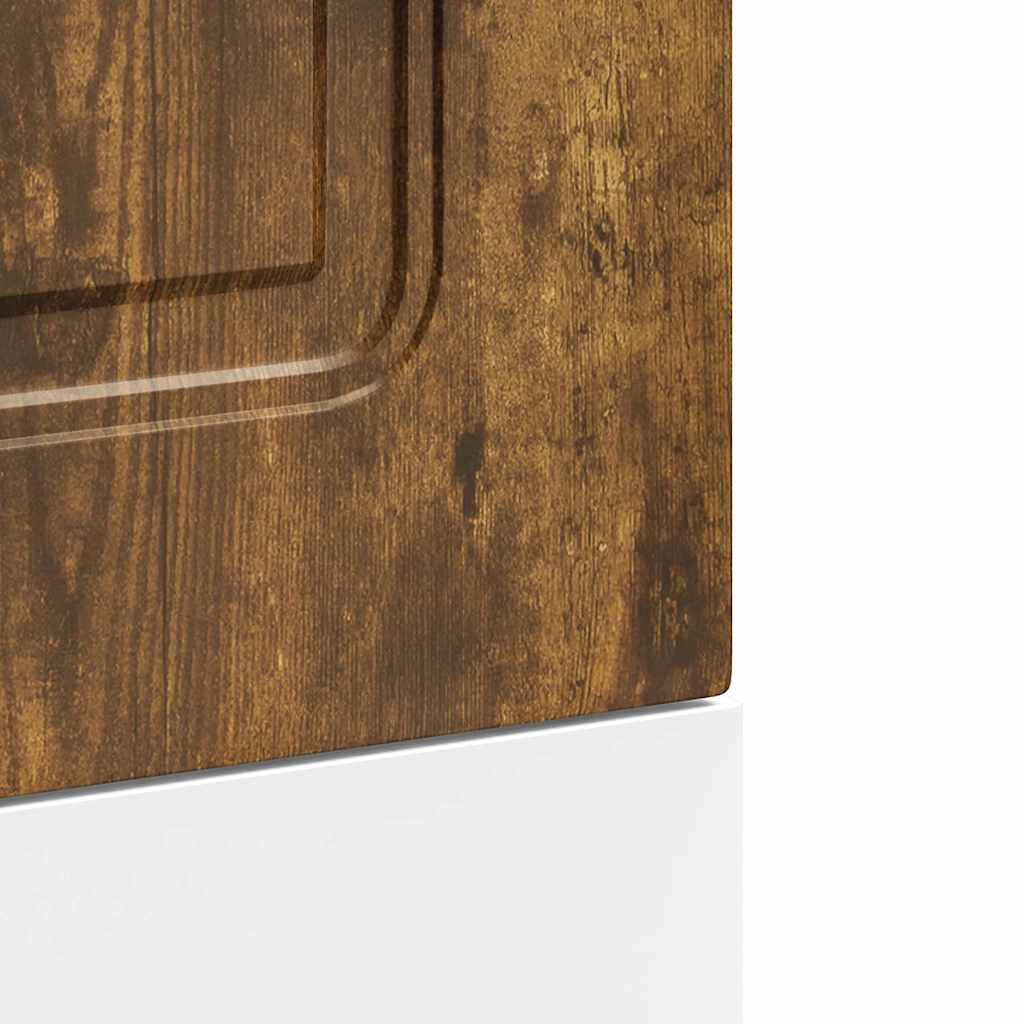 Diskmaskinspanel rökfärgad ek 45x1,5x67 cm konstruerat trä