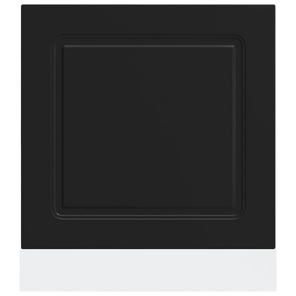 Diskmaskinspanel Kalmar svart 60x1,5x67 cm konstruerat trä