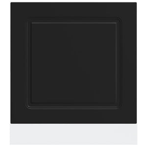 Diskmaskinspanel Kalmar svart 60x1,5x67 cm konstruerat trä