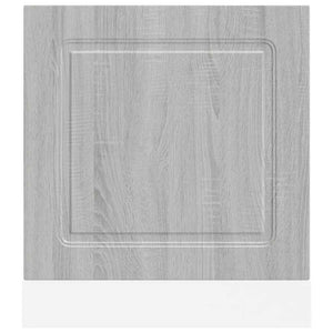 Diskmaskinspanel Kalmar grå sonoma 60x1,5x67 cm konstruerat trä