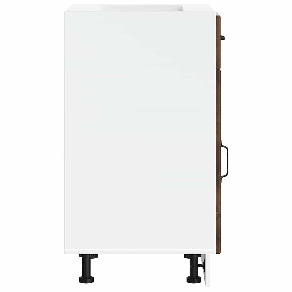 Basskåp för kök Lucca rökfärgad ek konstruerat trä