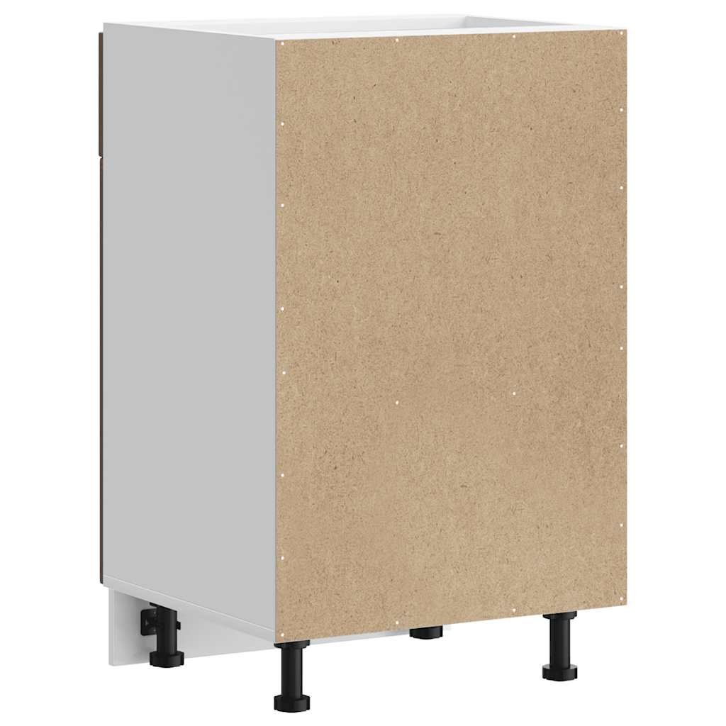 Basskåp för kök Lucca rökfärgad ek konstruerat trä