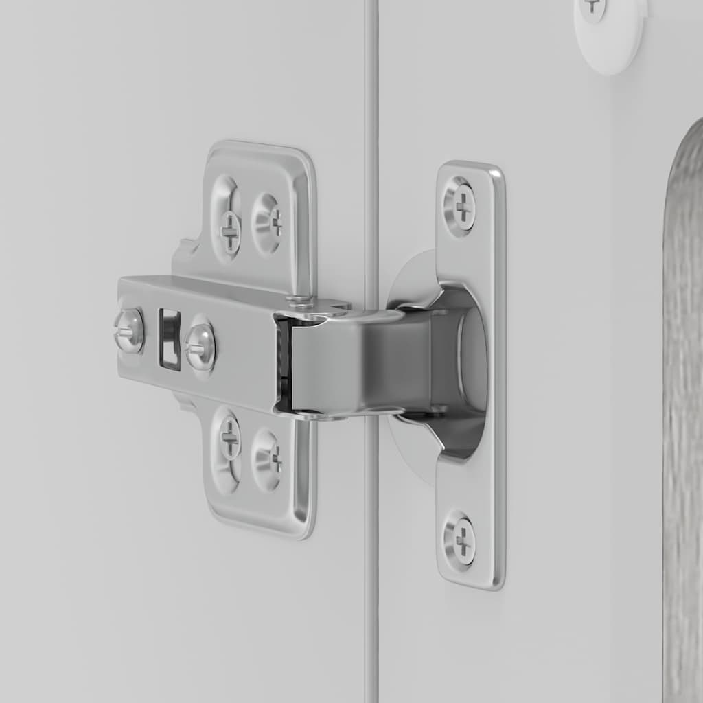 Väggskåp för kök med glasdörr Lucca grå sonoma konstruerat trä