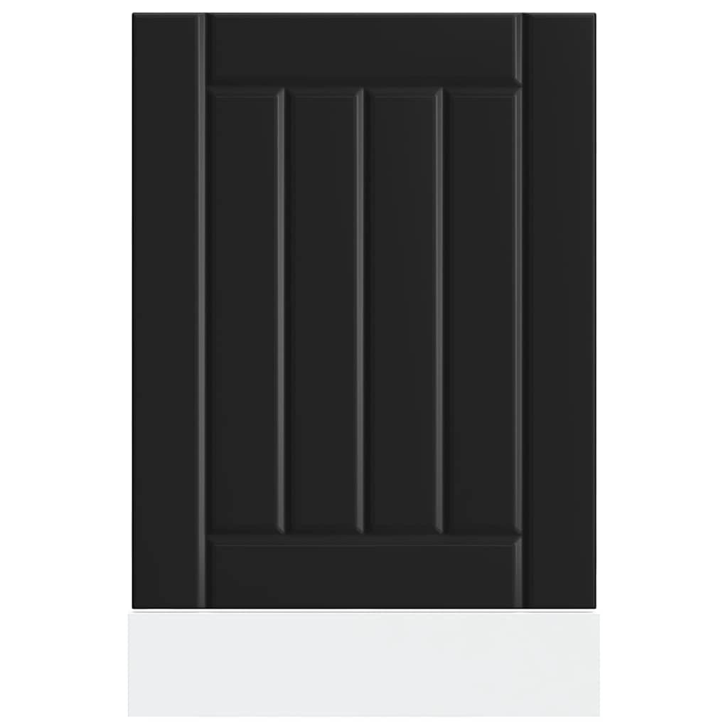 Diskmaskinspanel Lucca svart konstruerat trä