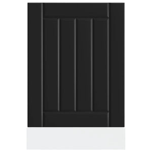 Diskmaskinspanel Lucca svart konstruerat trä