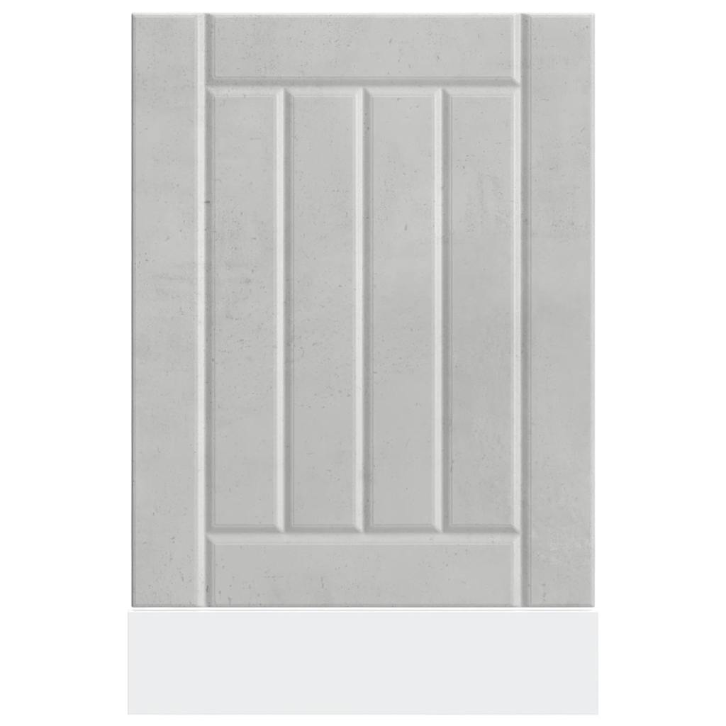 Diskmaskinspanel Lucca betonggrå konstruerat trä