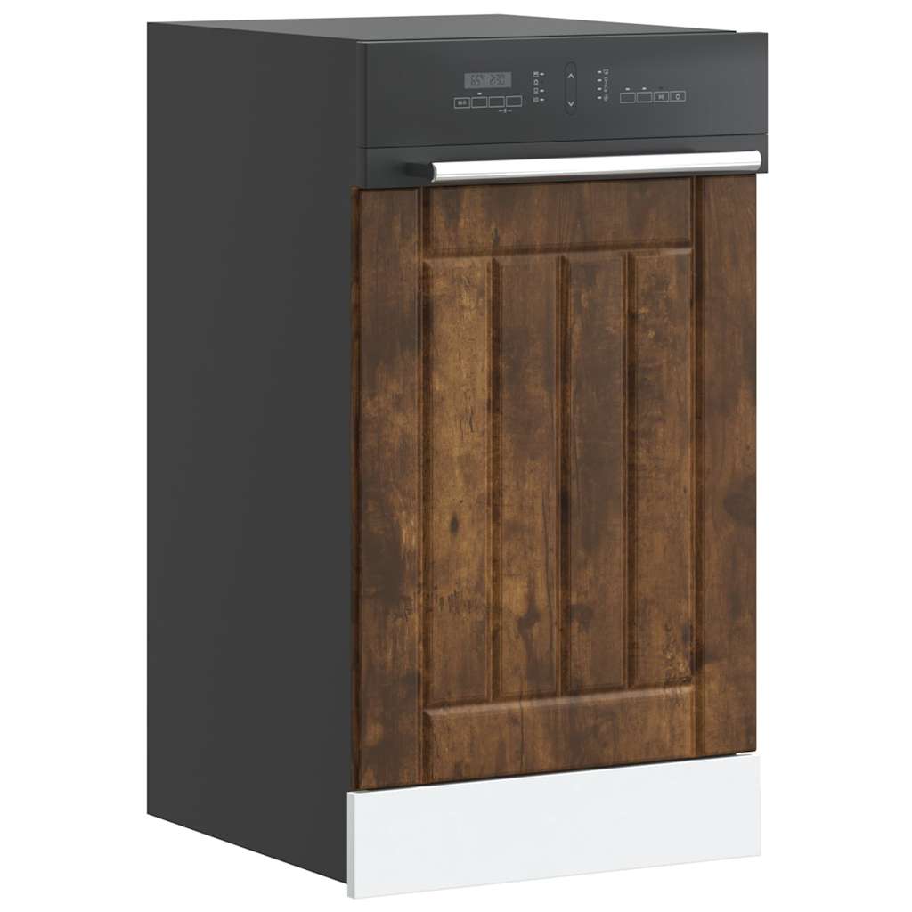 Diskmaskinspanel Lucca rökfärgad ek konstruerat trä