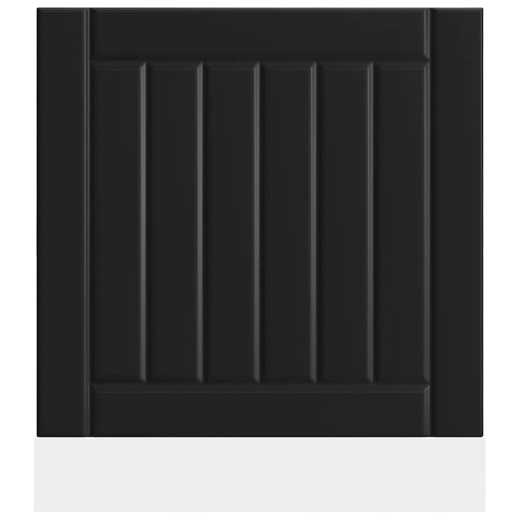 Diskmaskinspanel Lucca svart konstruerat trä