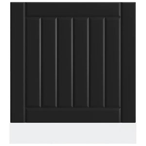 Diskmaskinspanel Lucca svart konstruerat trä