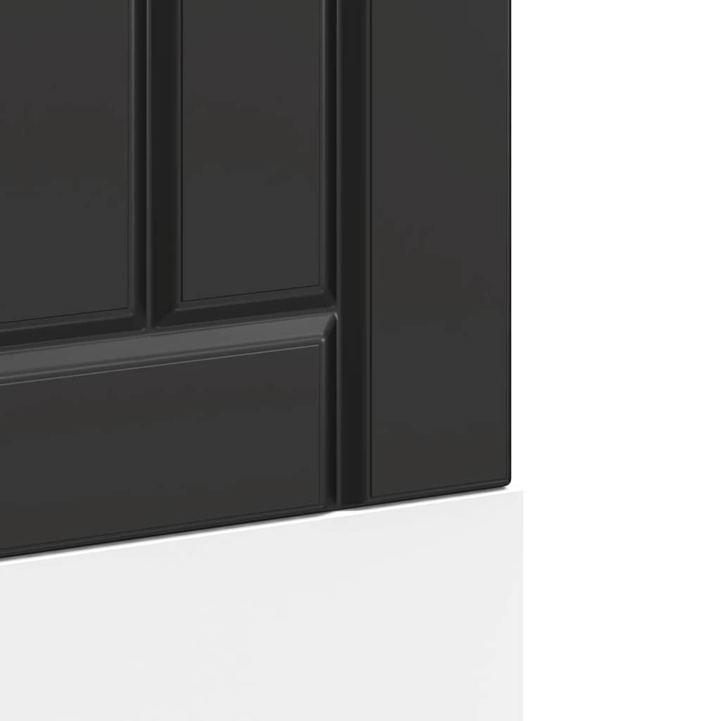 Diskmaskinspanel Lucca svart konstruerat trä