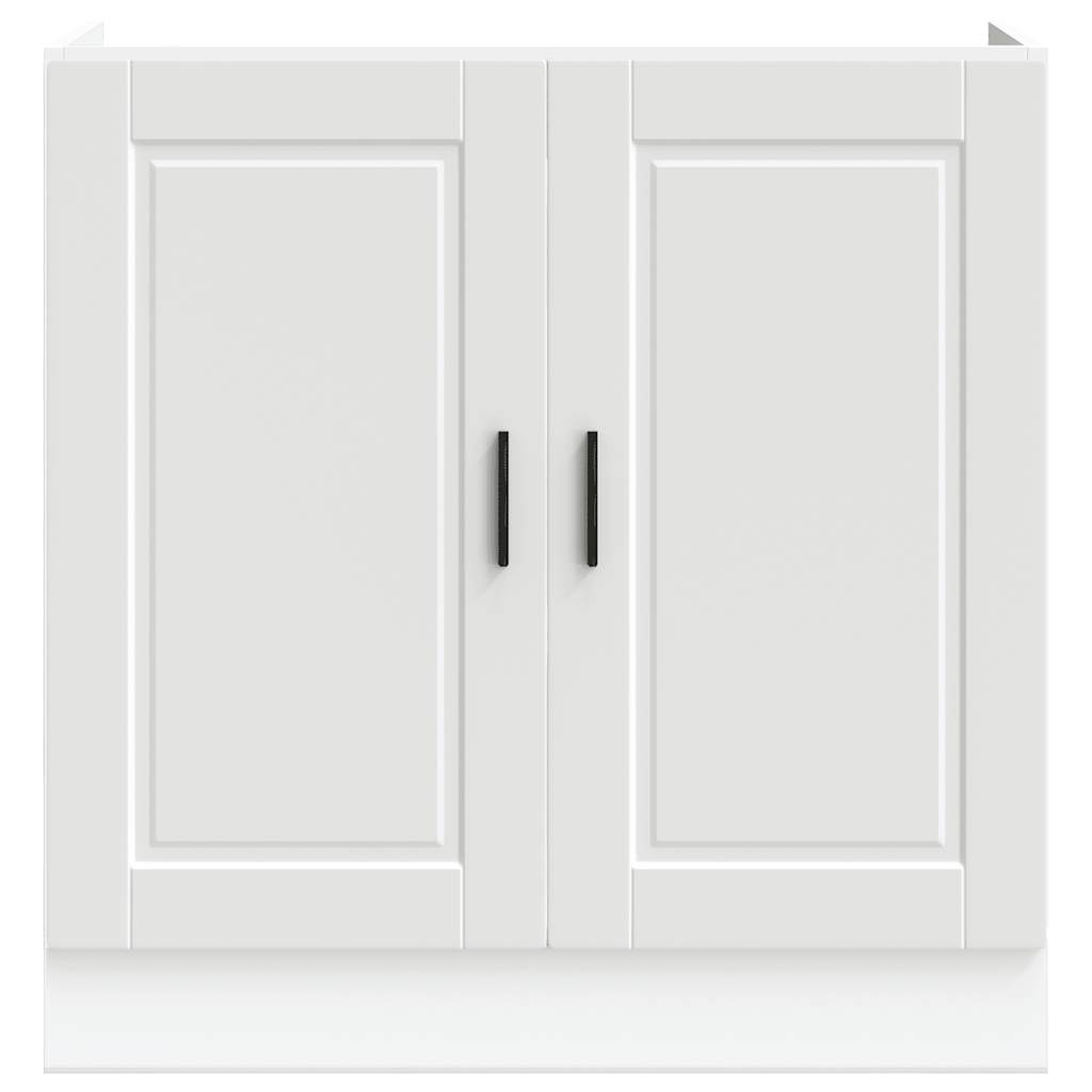 Diskbänk underskåp Porto svart 80x46x81,5 cm konstruerat trä