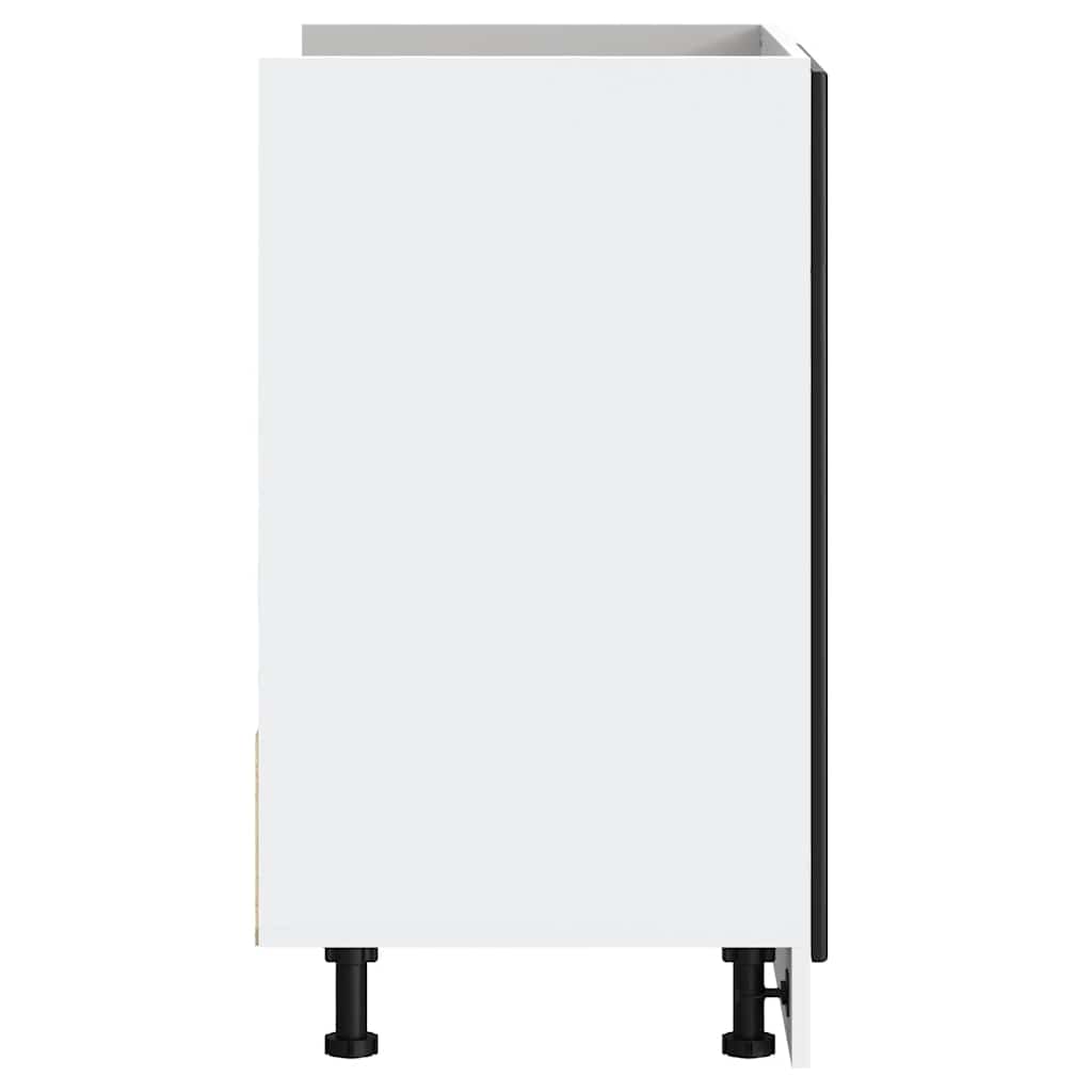 Diskbänk underskåp Porto svart 80x46x81,5 cm konstruerat trä