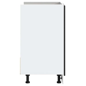 Diskbänk underskåp Porto svart 80x46x81,5 cm konstruerat trä