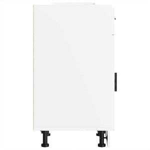 Basskåp för kök Porto vit konstruerat trä