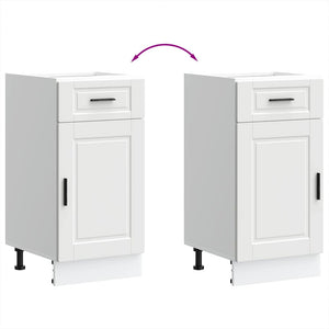 Basskåp för kök Porto vit konstruerat trä