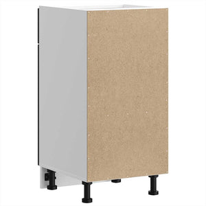 Basskåp för kök Porto svart konstruerat trä