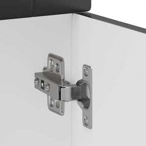 Basskåp för kök Porto svart konstruerat trä