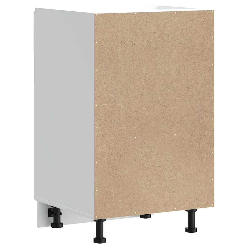 Basskåp för kök Porto vit konstruerat trä