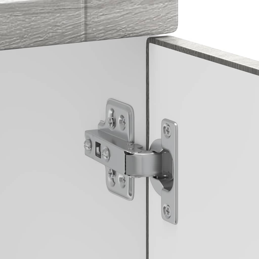 Basskåp för kök Porto grå sonoma konstruerat trä