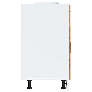 Basskåp för kök Porto åldrat trä konstruerat trä