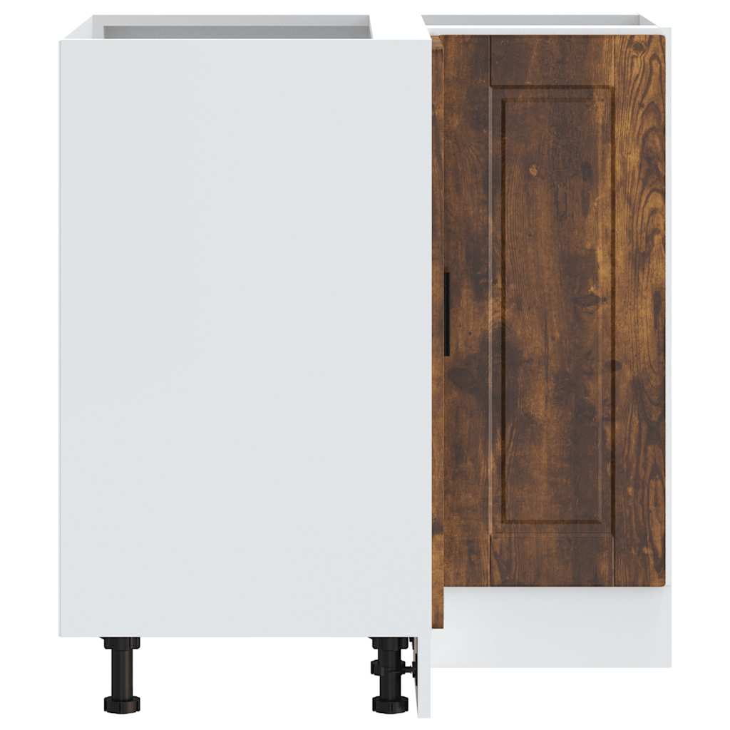 Hörnbänkskåp till köket "Porto" rökfärgad ek konstruerat trä