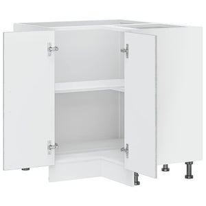 Hörnbänkskåp till köket "Porto" grå sonoma konstruerat trä