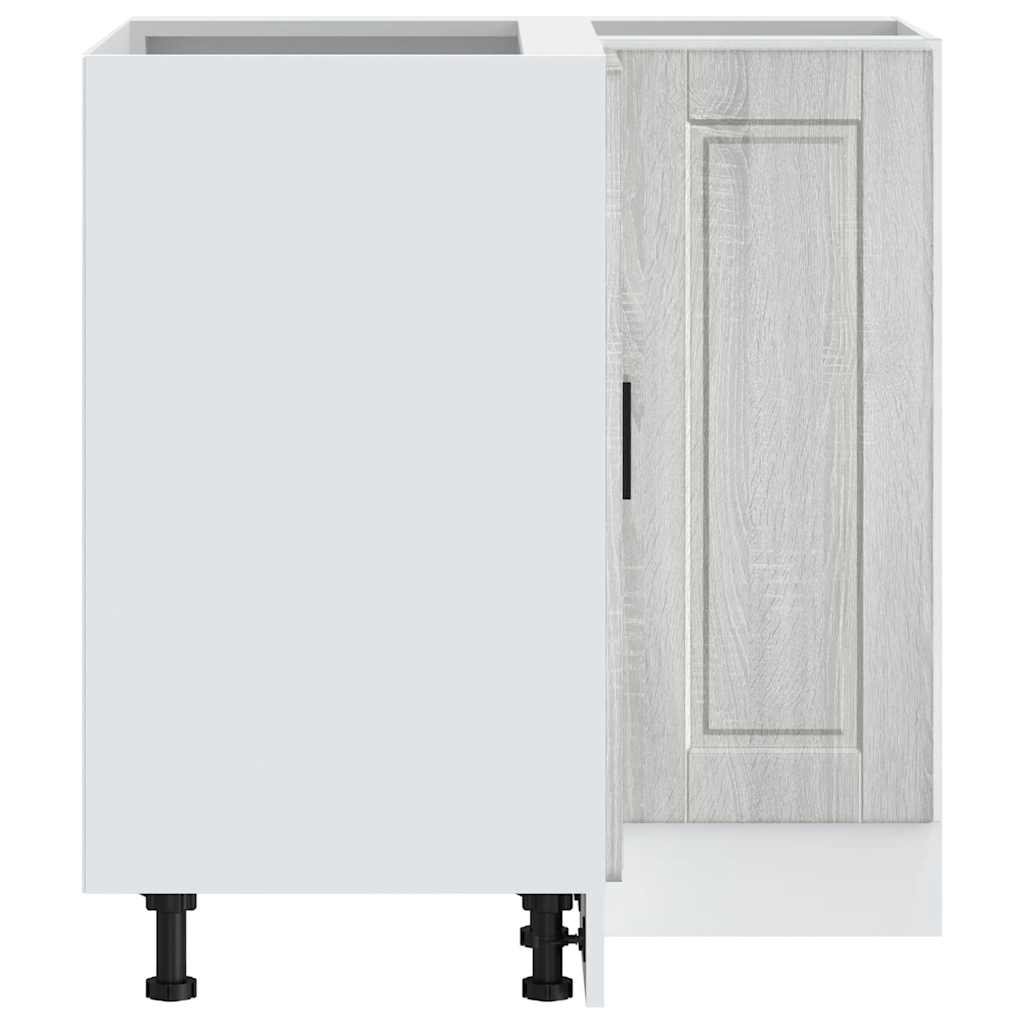 Hörnbänkskåp till köket "Porto" grå sonoma konstruerat trä