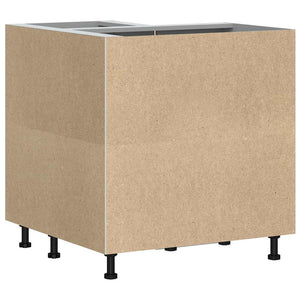 Hörnbänkskåp till köket "Porto" grå sonoma konstruerat trä