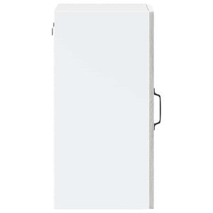 Väggskåp för kök med glasdörr Porto grå sonoma