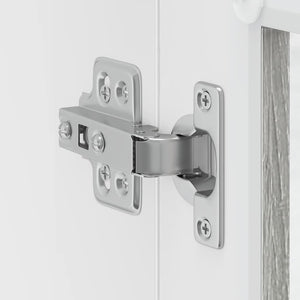 Väggskåp för kök med glasdörr Porto grå sonoma