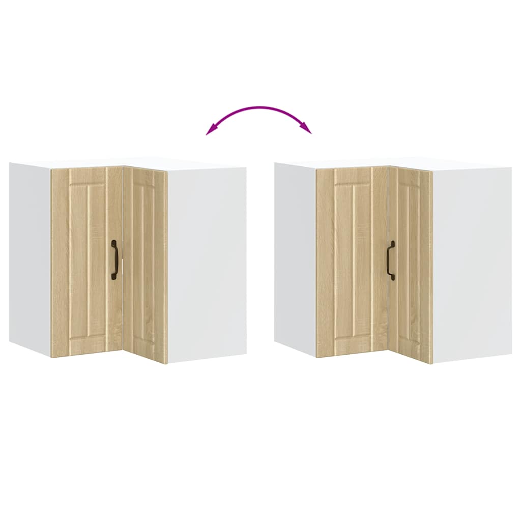 Kök vägg hörnskåp Porto sonoma-ek konstruerat trä