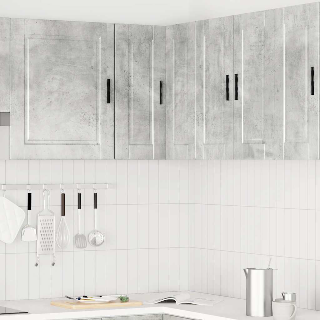 Kök vägg hörnskåp Porto betonggrå konstruerat trä