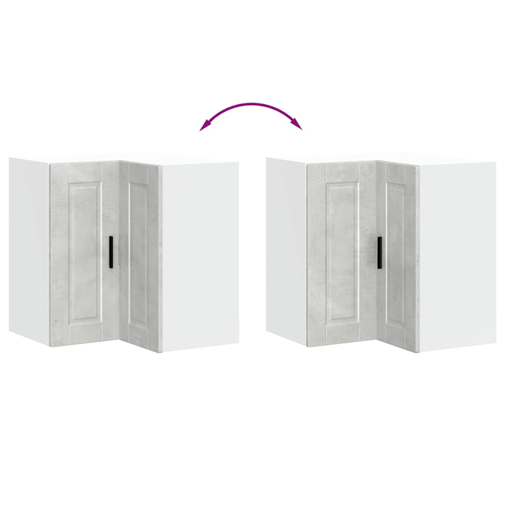 Kök vägg hörnskåp Porto betonggrå konstruerat trä