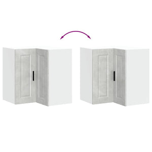 Kök vägg hörnskåp Porto betonggrå konstruerat trä